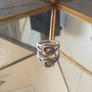 David Yurman Petite Albion Ring in Morganite